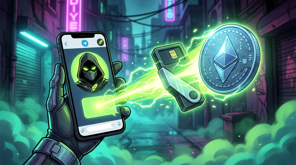 Open the HoodTech bot on Telegram